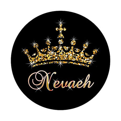 Nevaeh Name Crown Queen Princess Royal Design - Nevaeh PopSockets PopGrip: Swappable Grip for Phones & Tablets