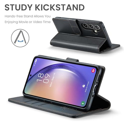 FLIPALM Wallet Case for Samsung Galaxy S26 Plus/S26+ 6.7", Black | Card Holder, RFID Blocking, PU Leather Folio Flip, Kickstand, Protective Shockproof Cover - color: Black, size: Samsung Galaxy S26 Plus