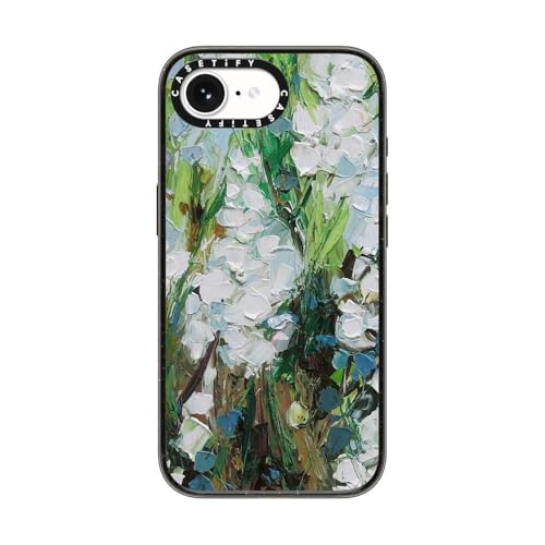 CASETiFY for iPhone 17e / 16e Case - Impact Compatible with MagSafe | 8.2 ft. 4x Military Grade Drop Protection | Wild Squill Flowers | Black - color: Wild Squill Flowers, size: iPhone 16e (6.1")