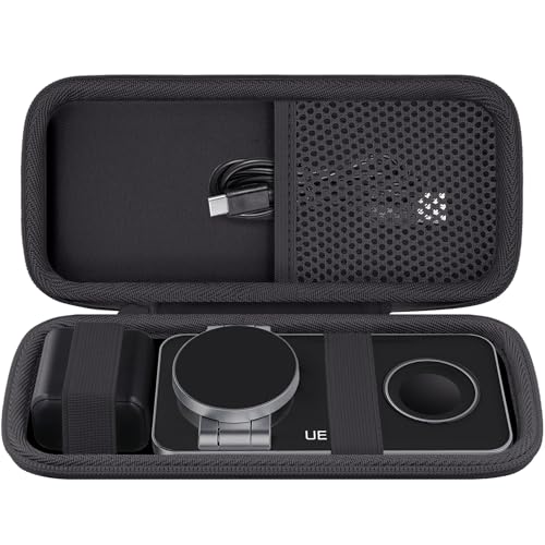 Hard Travel Case for UEQ/VBA/KEEPRO 3 in 1 Wireless Charging Station - color: Black Case