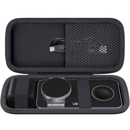 Hard Travel Case for UEQ/VBA/KEEPRO 3 in 1 Wireless Charging Station - color: Black Case