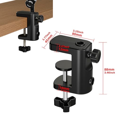 Rotating Holder Table Mount Clamp Mi Holder Base Mounting Accessory pp Material Suitable for Work Bedside