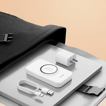 2026 Traveling Portable Wireless Mag-Safe Fast Charging Station - color: White