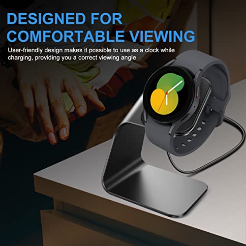 NANW Charger Dock Compatible with Samsung Galaxy Watch 7/6/5 Pro/4/3/Active 2 - USB Replacement Charging Cable Dock Stand Accessories