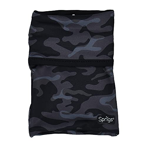 Sprigs Wrist Wallet Running Wristband Pocket for Keys Cards Cash ID Phone - color: Black Tile Camo