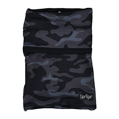 Sprigs Wrist Wallet Running Wristband Pocket for Keys Cards Cash ID Phone - color: Black Tile Camo