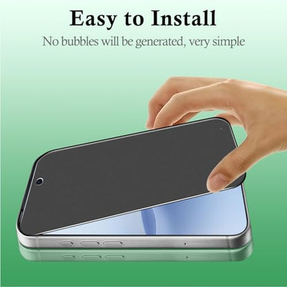 Pokolan Matte Privacy Screen Protector iPhone 17 Pro Tempered Glass Film - color: Black, size: iPhone 17 Pro 6.3 inches