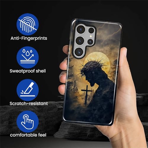 CARLOCA Case for Samsung Galaxy S26 Ultra,Faith Inspired Christians Scripture Design- Hybrid Dual Protection Soft TPU+ Hard PC,Shockproof Anti- Scratch Cover Men Women Stylish Protective Phone Case - color: Faith Inspired Christians Scripture, size: Galax