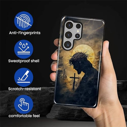 CARLOCA Case for Samsung Galaxy S26 Ultra,Faith Inspired Christians Scripture Design- Hybrid Dual Protection Soft TPU+ Hard PC,Shockproof Anti- Scratch Cover Men Women Stylish Protective Phone Case - color: Faith Inspired Christians Scripture, size: Galax