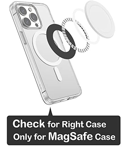 metisinno Magnetic Base Basic Compatible with PopSocket Phone Grips and iPhone MagSafe Cases, White - color: White, style: Base Basic