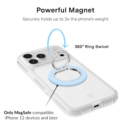 VELVET CAVIAR Compatible with MagSafe Phone Grip - color: Cotton Candy Blue