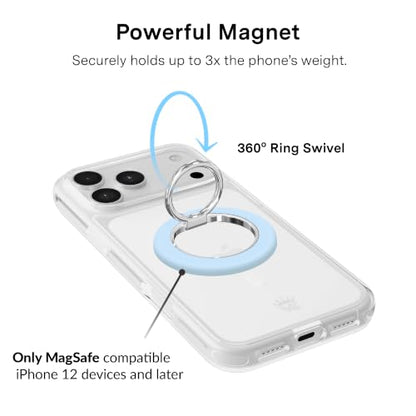 VELVET CAVIAR Compatible with MagSafe Phone Grip - color: Cotton Candy Blue