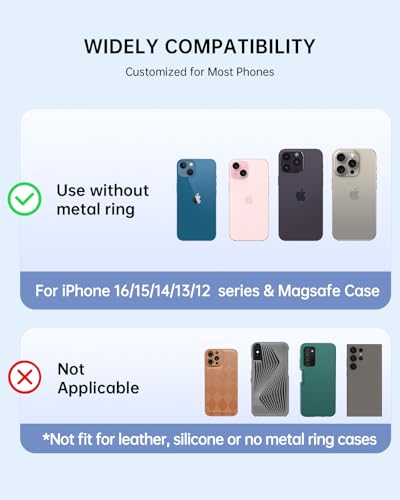 Magnetic Phone Ring, Compatible with MagSafe Phone Grip, Dots - color: Dots
