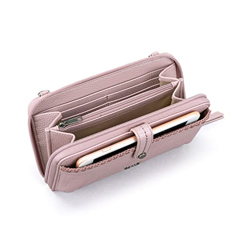 The Sak Iris Smartphone Crossbody Purse - Small Women's Cellphone Bag & Wallet For Everyday- Convertible Wristlet With Zipper | Fits Most Smartphones, Card Slots & Zip Pocket, Detachable Wristlet & Crossbody Straps, Hands-Free for Travel & Errands - color