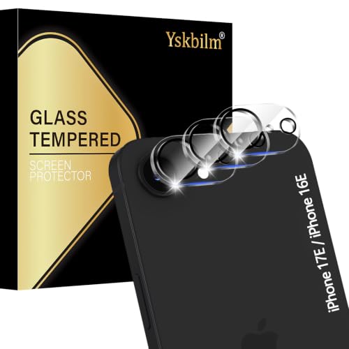 (3 Pack) Camera Lens Protector for iPhone 17e / iPhone 16e, Anti Scratch, Bubble Free,Tempered Glass Screen Protecto - color: Clear