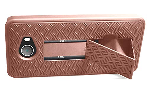 Nakedcellphone Kickstand Cover for Jitterbug Smart 2 Phone Case - Rose Gold | Slim Hard Shell with Stand, Satisfying Texture, For Lively Smart2 (Year 2018, Model 5049SJBS2) - color: Rose Gold