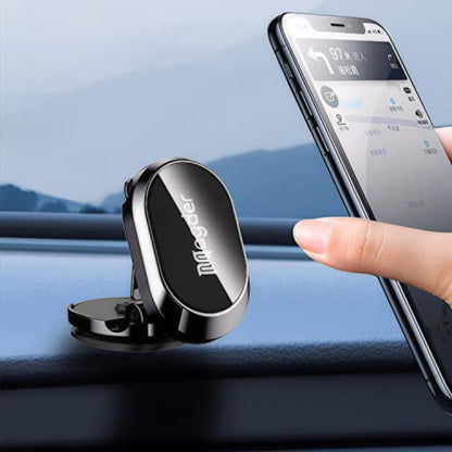 Magnetic Car Phone Holder, 360-Degree Rotating Dashboard Mount, Compatible with MagSafe, Universal Fit for iPhone, Samsung and All Smartphones
