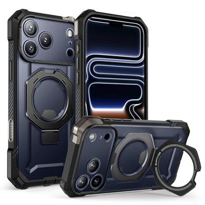 SUPCASE for iPhone 17 Pro Max Case with Built-in Kickstand, Black | Camera Control Cover, Compatible with MagSafe, Anti-Slip Grip, Military-Grade Protection, Rugged Magnetic Phone Case, UB Grip - color: Black, size: iPhone 17 Pro Max