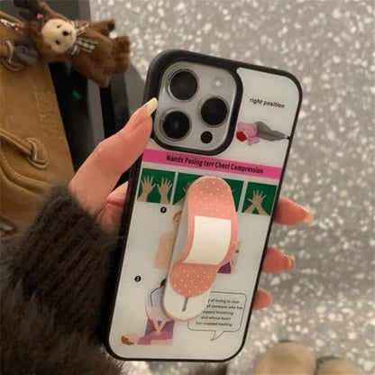 4 Pieces Bandage Phone Grip Holder Cute Cell Phone Grip Stick Telescopic Finger Strap Stand Universal Finger Kickstand for Most Smartphones