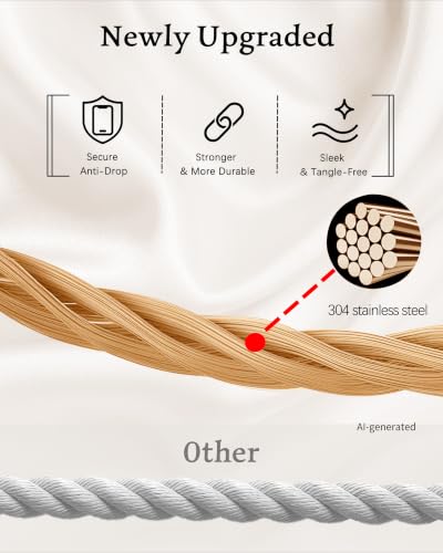Marble Beaded Phone Wrist Strap for Women, Detachable Design - color: Charoite