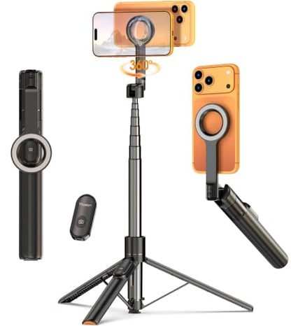 for Mag Safe Tripod for iPhone, JustTap 65” Selfie Stick for iPhone