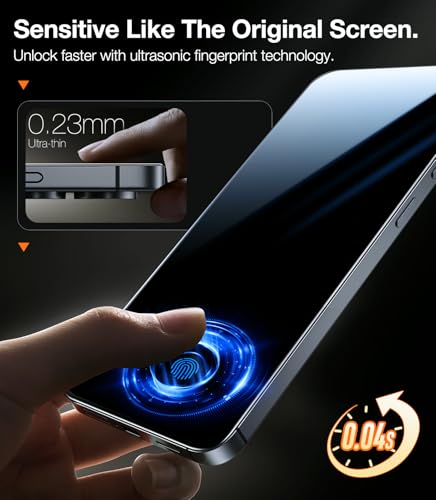 TORRAS for Samsung Galaxy S25 Ultra Privacy Screen Protector [Military-Grade 9H+ Aerospace Tempered Glass] [One-Pull Installation] Anti Spy Screen Protector Samsung Galaxy S25 Ultra 6.9″ (2 Pack) - size: Galaxy S25 Ultra（6.9 inch）
