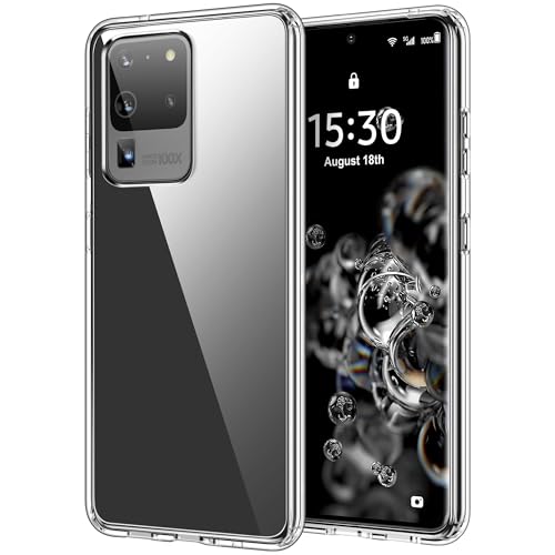 HOOMIL Case for Samsung Galaxy S20 Ultra 6.9-Inch, Non-Yellowing, Drop Protection, Anti-Scratch Transparent Hard Back Phone Cover - Crystal Clear - color: Clear, size: Samsung Galaxy S20 Ultra