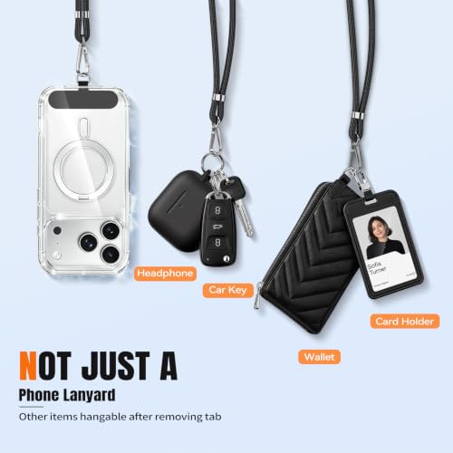 for Phone Lanyard,Anti Theft Travel Essentials - color: A-black+black