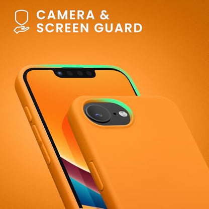 kwmobile Case Compatible with Apple iPhone 17e / iPhone 16e Case - Soft Slim Protective TPU Silicone Cover - Fruity Orange - color: Fruity Orange