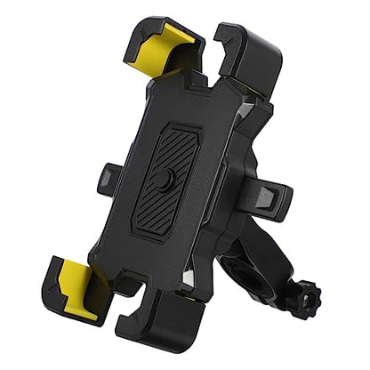 Adjustable Motorcycle Phone Mount with Shockproof Protection Rotatable Bike Handlebar Holder Stable Skid Cushion for Navigation and Vibration Resistance