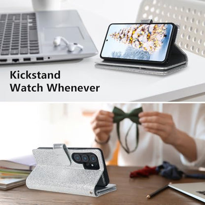 Varikke for Galaxy S26 Ultra Wallet Case Magnetic Detachable, Silver - color: Silver, size: Galaxy S26 Ultra 6.9"