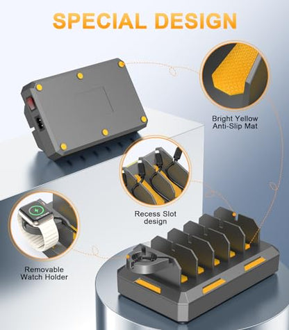 CREATIVE DESIGN Charging Station for Multiple Devices, 50W Charger Dock