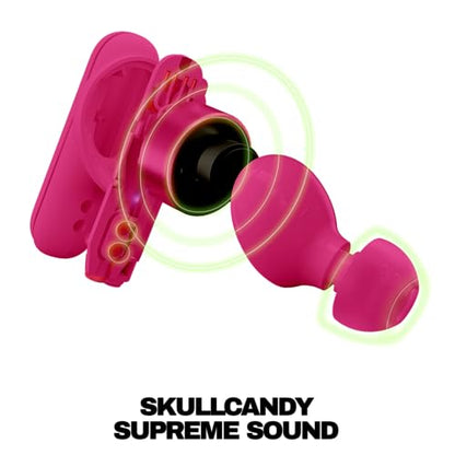 Skullcandy Smokin’ Buds Wireless Noise Isolating Earbuds - Pink - color: Pink