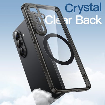 JETech Magnetic Case for Samsung Galaxy S26, Compatible with MagSafe, Black | Full Camera Lens Protection, Shockproof Protective Phone Cover, Scratch Resistant Clear Back - color: Black, size: Galaxy S26