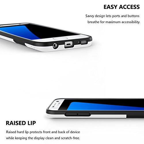 Jeylly Galaxy S7 Edge Case, One-Piece Ultra Slim 3 Color Impact Anti-Slip Rugged Soft TPU Bumper Shockproof Protective Case Cover Shell for Samsung Galaxy S7 Edge S VII Edge G935 - Black | One-Piece Slim 3 Color Impact Anti-Slip Rugged Soft TPU Bumper Sho