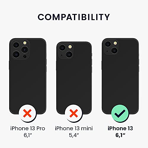 kwmobile Case Compatible with Apple iPhone 13 Case - Protective Slim TPU Cover with Soft Matte Finish - Neon Pink