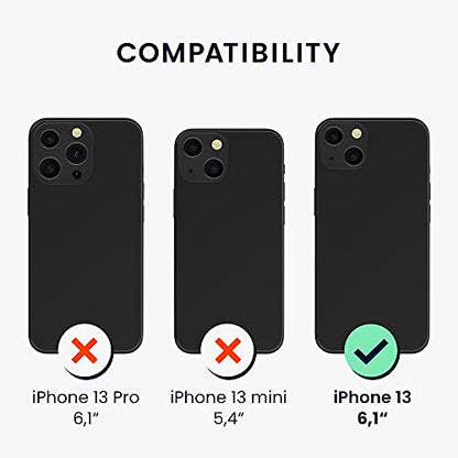 kwmobile Case Compatible with Apple iPhone 13 Case - Protective Slim TPU Cover with Soft Matte Finish - Neon Pink