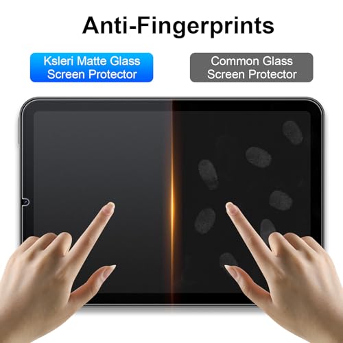 2 Pack for iPad Mini 8.3" A17 Pro 2024 7th Gen/iPad Mini 6 (2021, 6th Gen) Matte Glass Screen Protector (Not Privacy) Anti Glare Anti Fingerprint Tempered Glass Film with Alignment Frame - size: iPad mini 8.3"