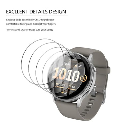 Anoowkoa 4 Pack Compatible with Garmin Venu 4 45mm/Gamin Venu 3 45mm Screen Protectors [Non-Glass] Premium Soft Film Full Coverage.High Definition.Scratch-resistant,drop-proof.Easy to install - color: Garmin Venu 4 45mm