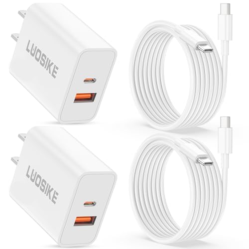 iPhone 18 17 16 Pro Max Charger Fast Charging, 2Pack 40W USB C Fast Charger - style: 6FT