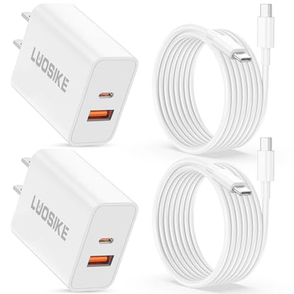 iPhone 18 17 16 Pro Max Charger Fast Charging, 2Pack 40W USB C Fast Charger - style: 6FT