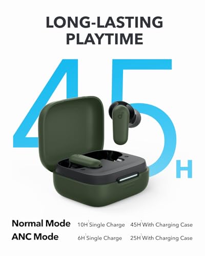 Soundcore P30i by Anker Noise Cancelling Earbuds, Hands-Free Viewing - color: Green