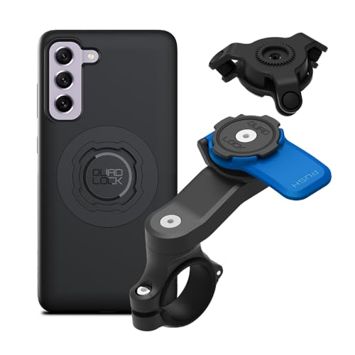 Quad Lock Moto Handlebar Kit with Dampener and MAG Case for Galaxy S21 FE - size: Galaxy S21 FE