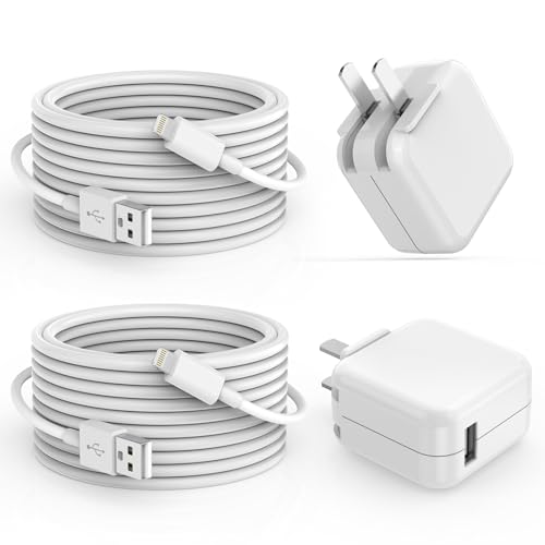 iPad Charger, 2Pack [Apple MFi Certified] 10FT Long USB A to Lightning Cord - size: 10FT(2Pack)