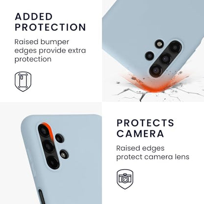 kwmobile Case Compatible with Samsung Galaxy A13 4G Case - Soft Slim Protective TPU Silicone Cover - Light Blue Matte - color: light blue matte, size: Galaxy A13 4G