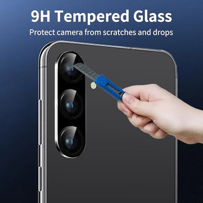 3 Pack Camera Lens Protector for Samsung Galaxy S25, Tempered Glass Camera Protector Lens Cover, Ultra HD, 9H Hardness, Anti-Scratch, Case Friendly, Easy to Install [No Affect on Night Shots] - size: for Samsung Galaxy S25