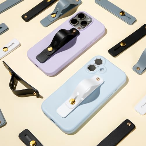 Weewooday 15 Pcs Phone Grip Strap Telescopic Finger Strap Stand,Neutral - color: Neutral