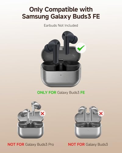 Repelacement Wireless Charging Case Compatible with Samsung Galaxy Buds3 FE