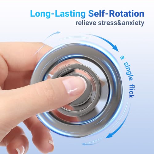 Magnetic Phone Ring Holder Grip with Metal Ring Sticker - color: Black