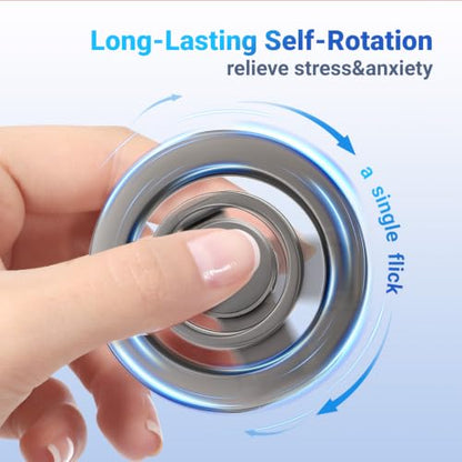 Magnetic Phone Ring Holder Grip with Metal Ring Sticker - color: Black